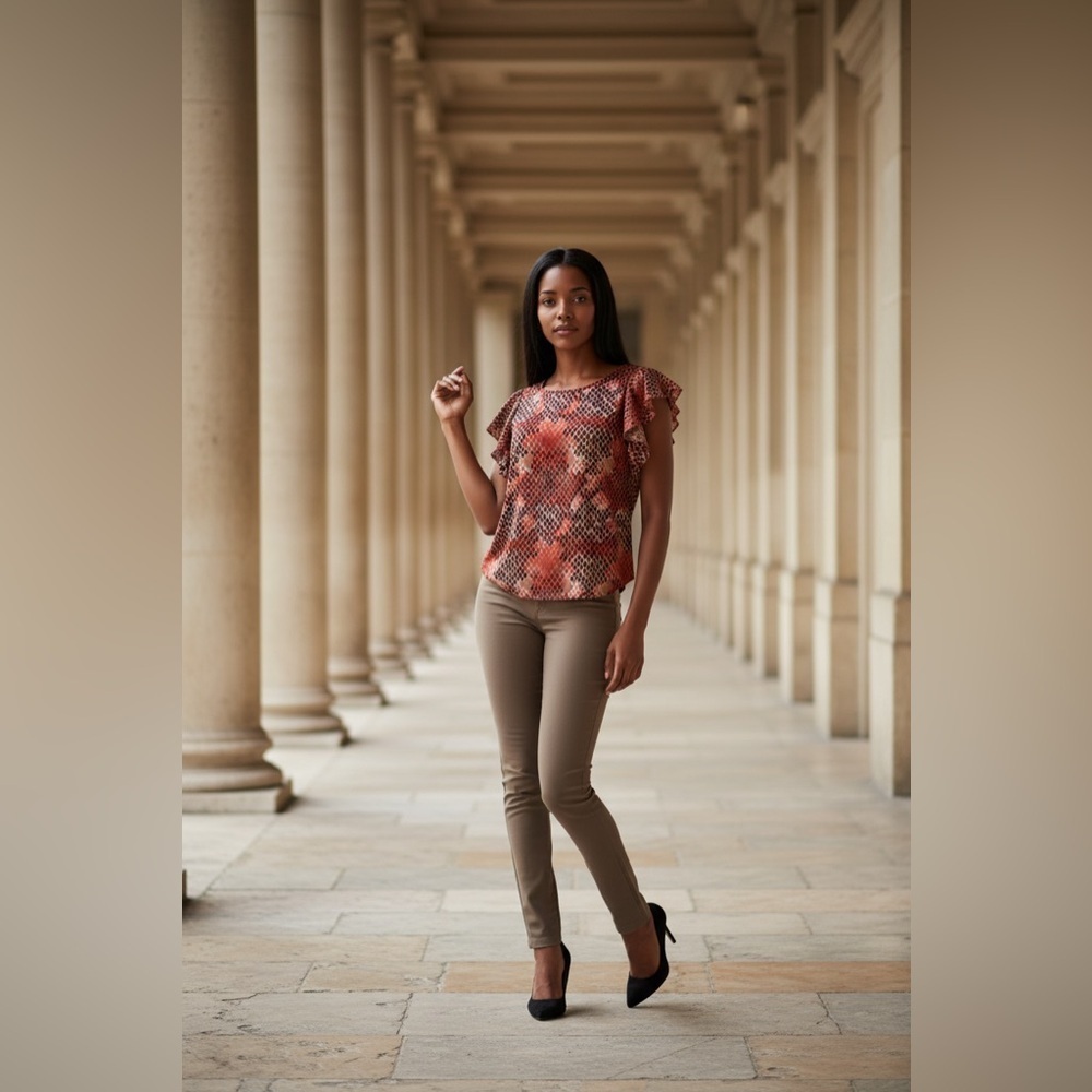 *30off3* Snake skin design blouse